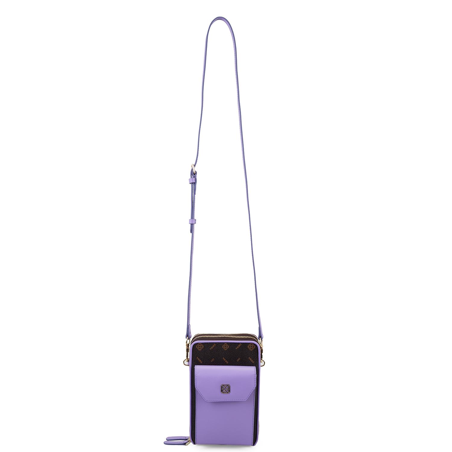 Adale Lila Kadın Monogram Telefon Çantası 1010037727002