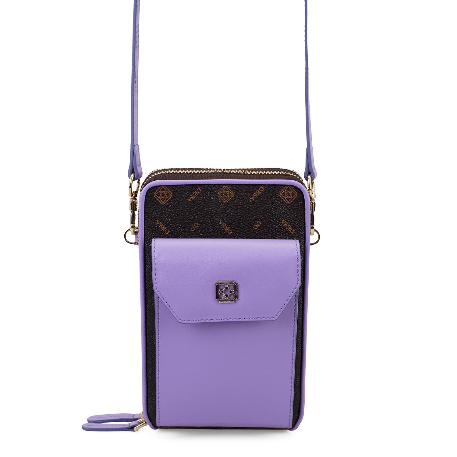 Adale Lila Kadın Monogram Telefon Çantası 1010037727002