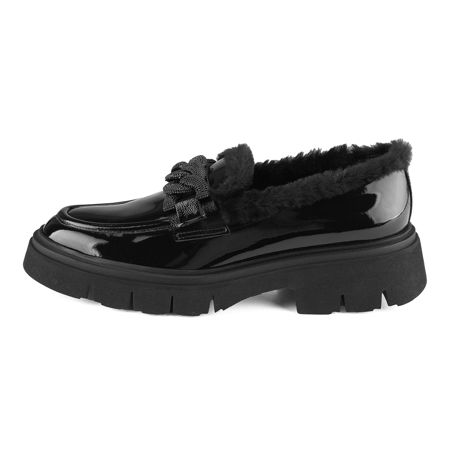 Luca Grossi Siyah Kadın Rugan Loafer 2010053621005