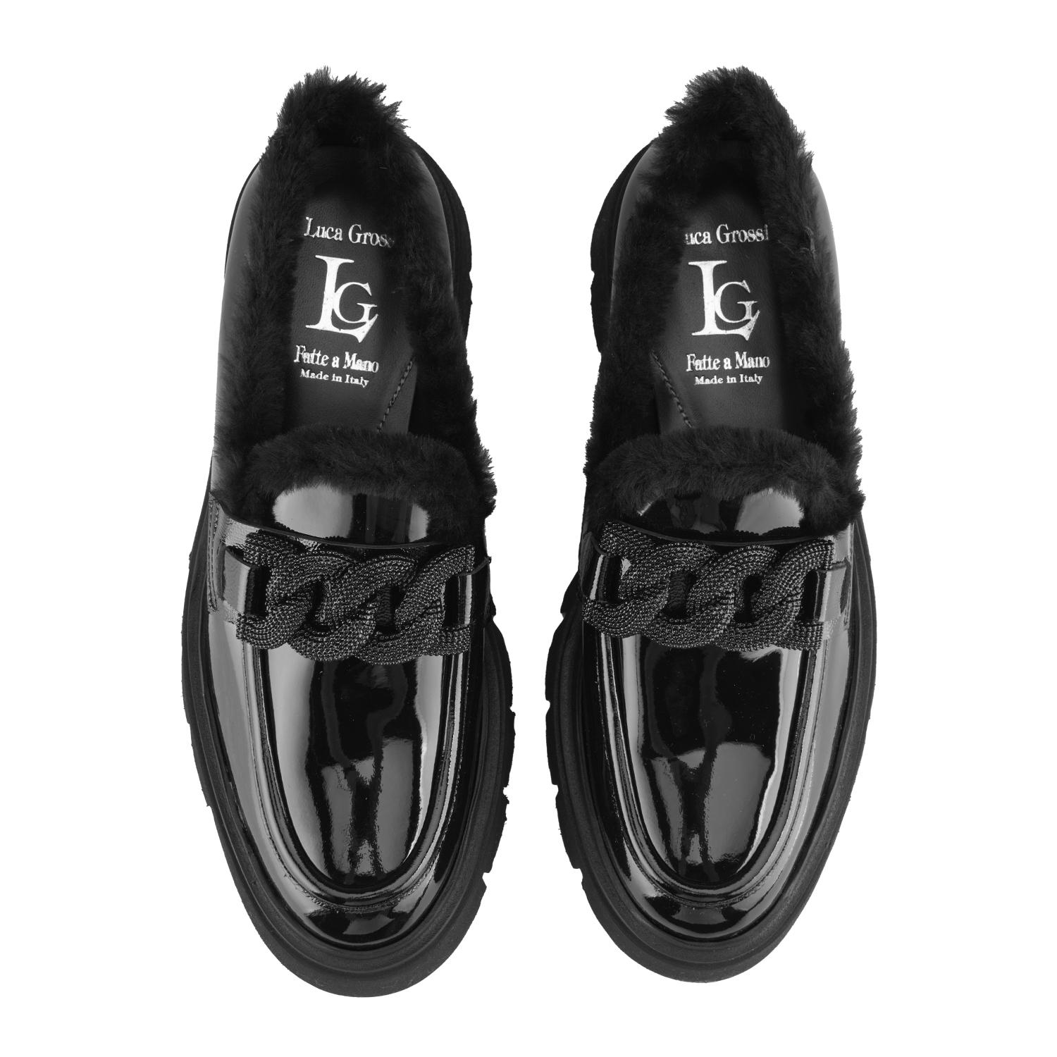 Luca Grossi Siyah Kadın Rugan Loafer 2010053621005