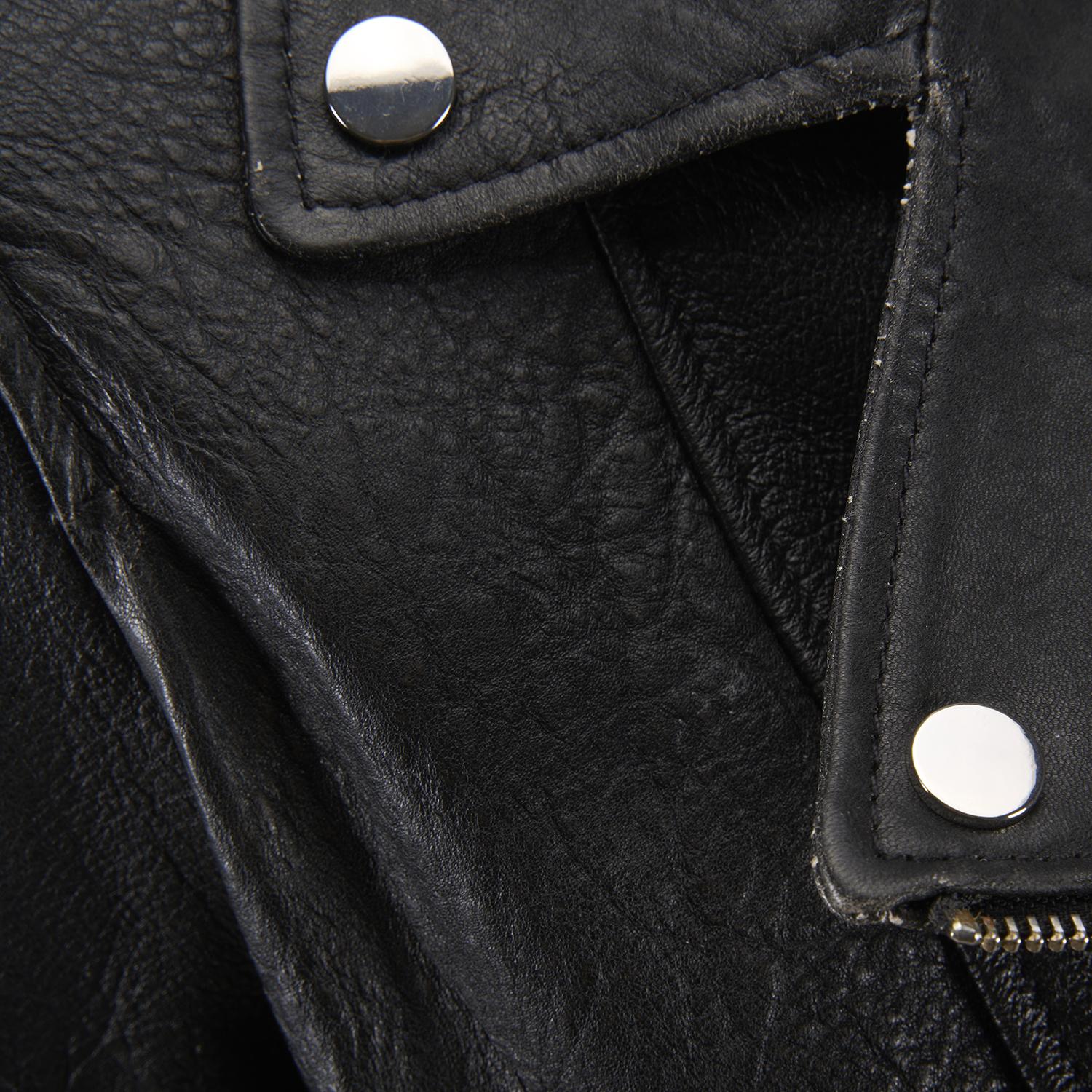 Benvolio SiyahKadın Vintage Biker Deri Ceket 1010033527007