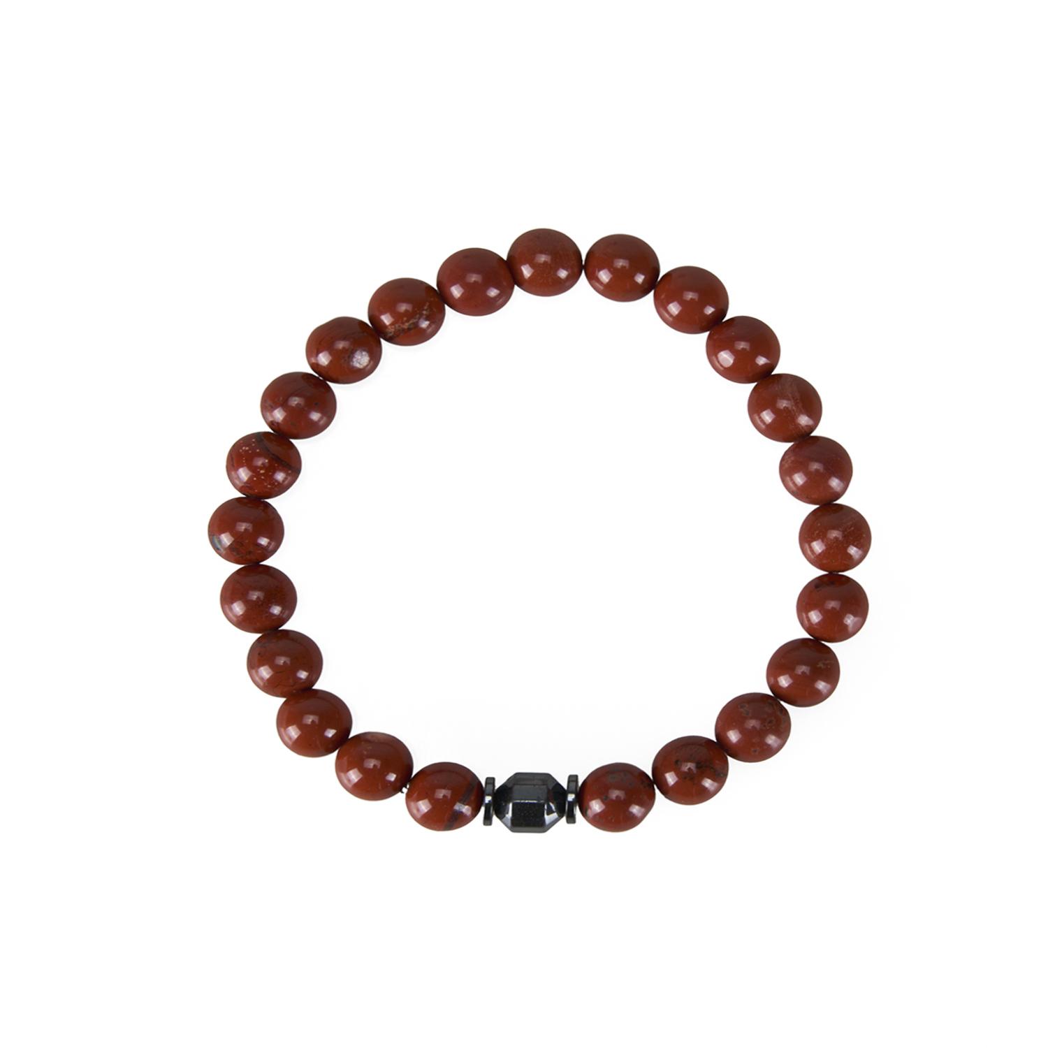 Jasper & Hematit Doğal Taşlı Erkek Bileklik 2010053719001