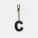 C Harfi Siyah Hakiki Deri Charm Anahtarlık 1010039405001