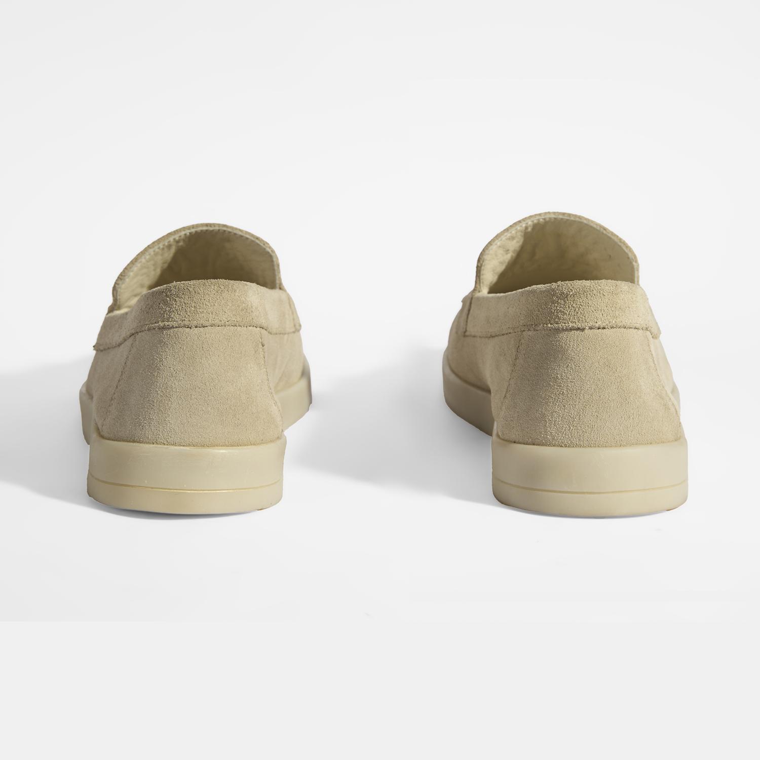 Bej Erkek Süet Püsküllü Loafer 2010054391003