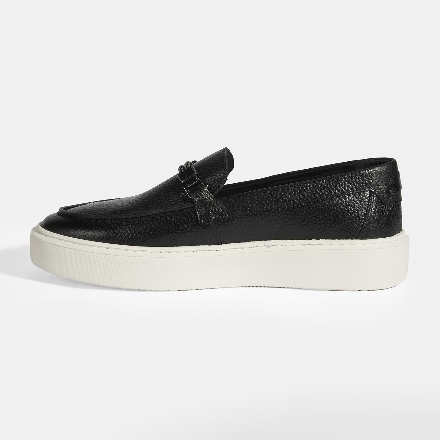 Liverty Siyah Erkek Deri Tokalı Loafer 2010053934003