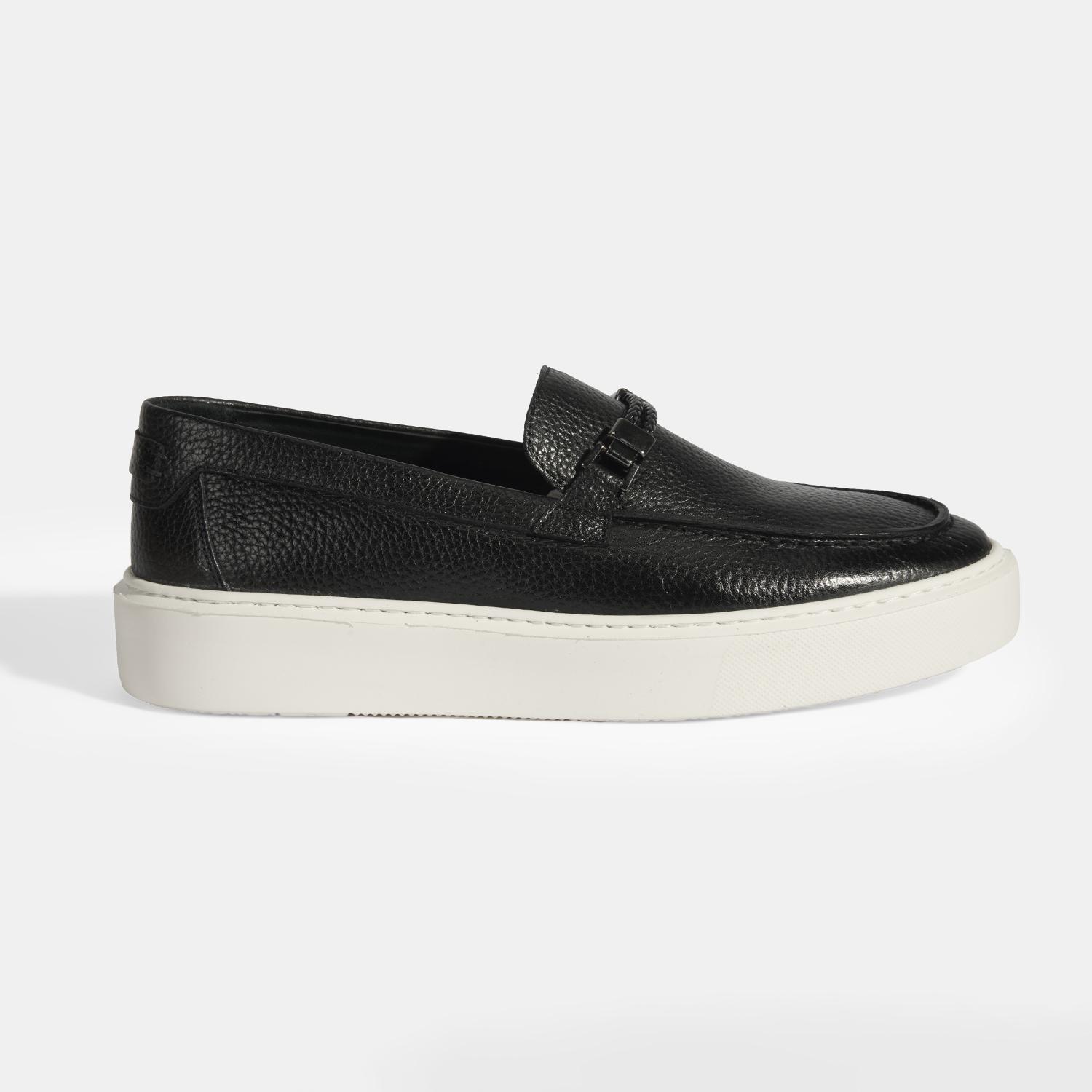 Liverty Siyah Erkek Deri Tokalı Loafer 2010053934003