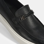 Liverty Siyah Erkek Deri Tokalı Loafer 2010053934003
