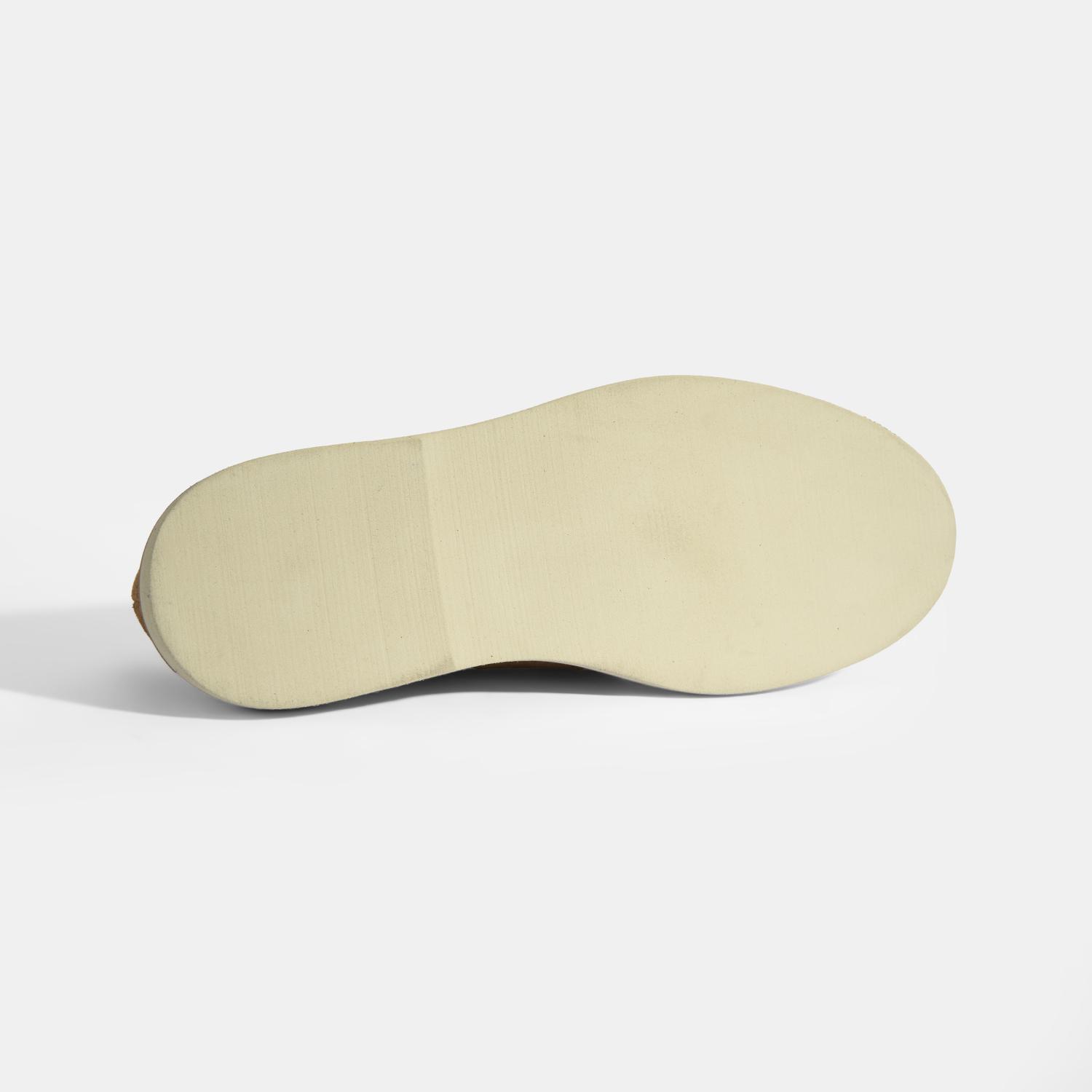 Taba Erkek Örgü Detaylı Süet Loafer 2010054261009