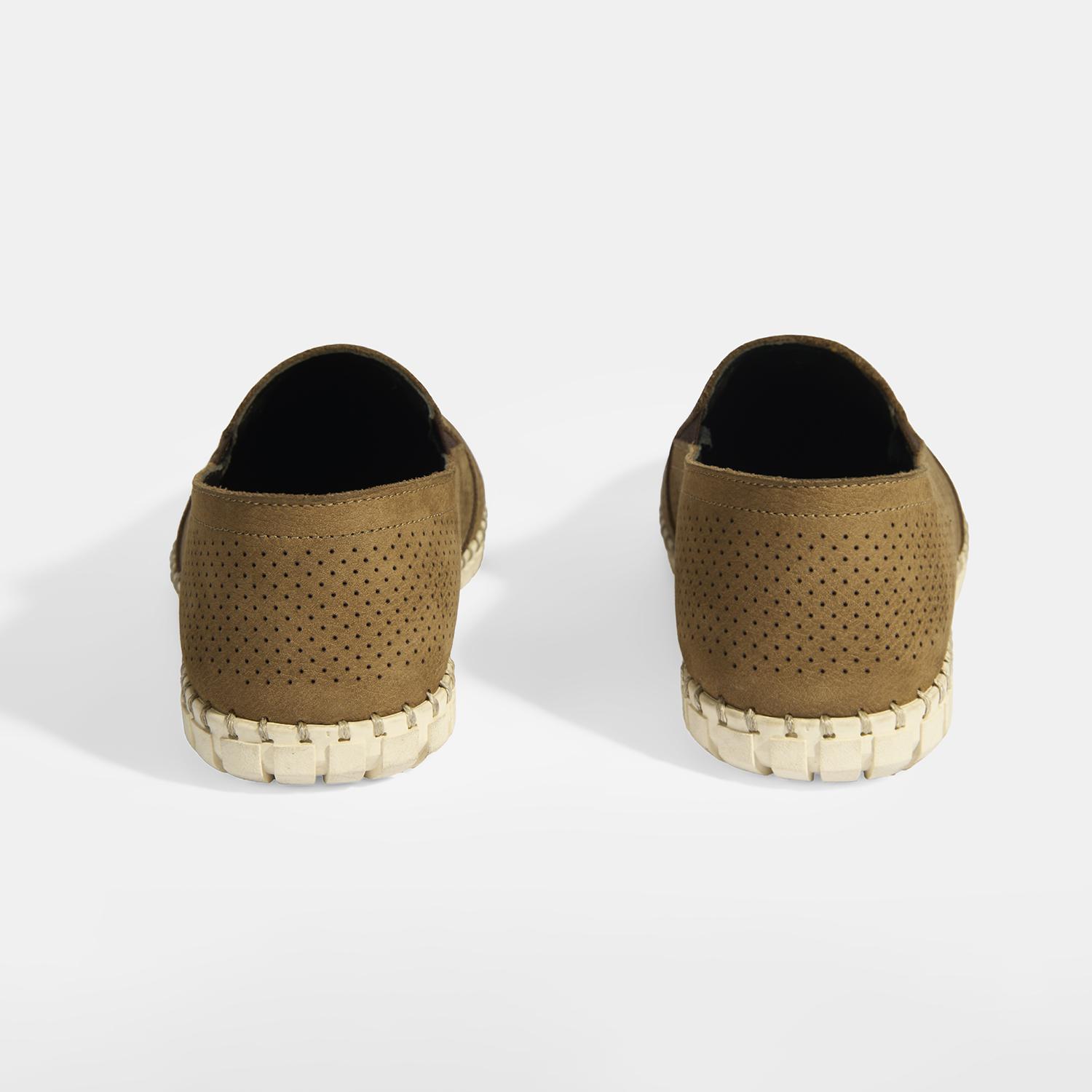 Dislina Kahve Erkek Deri Slip-On Günlük Ayakkabı 2010054267013