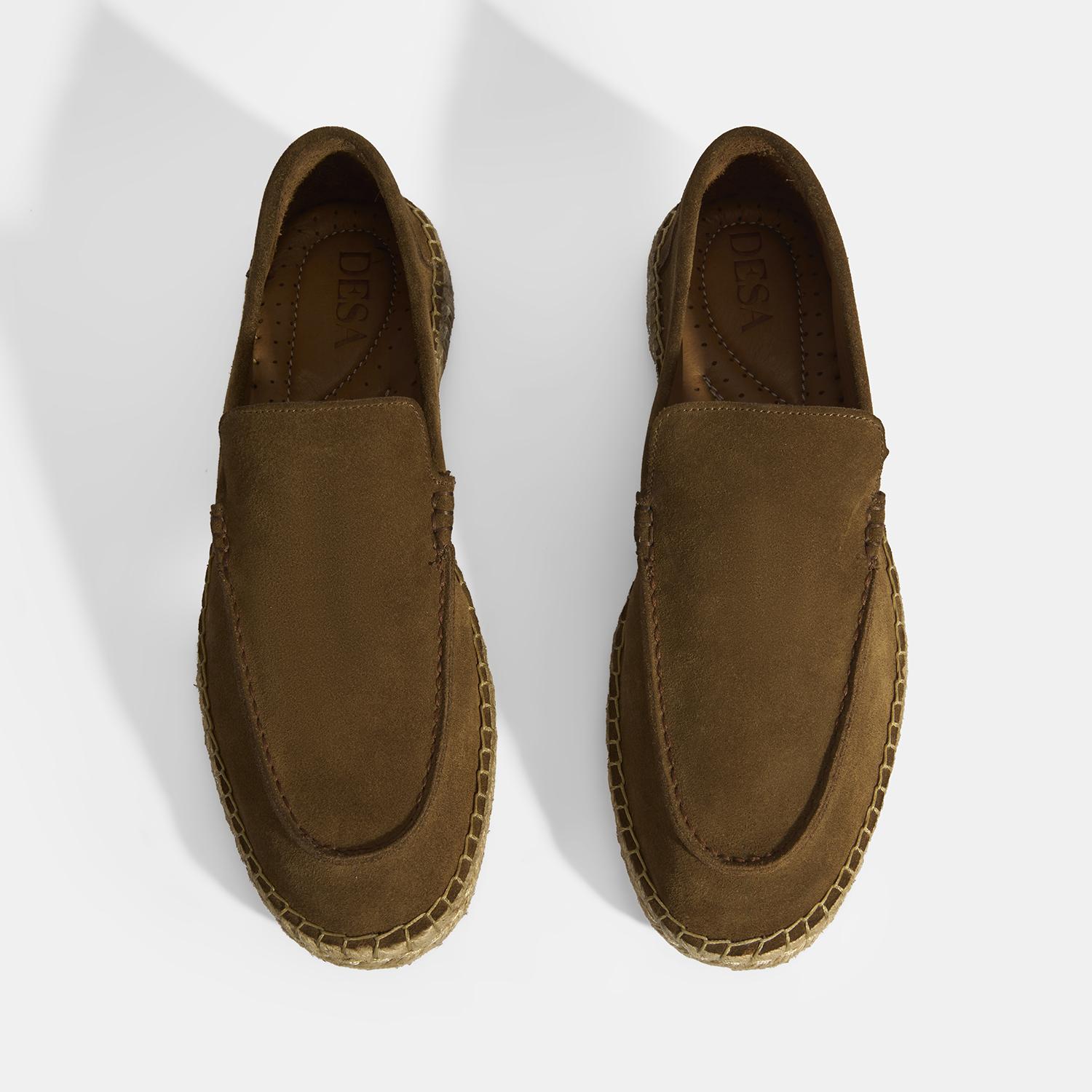 Erkek Taba Slip-On Süet Espadril 2010054318015