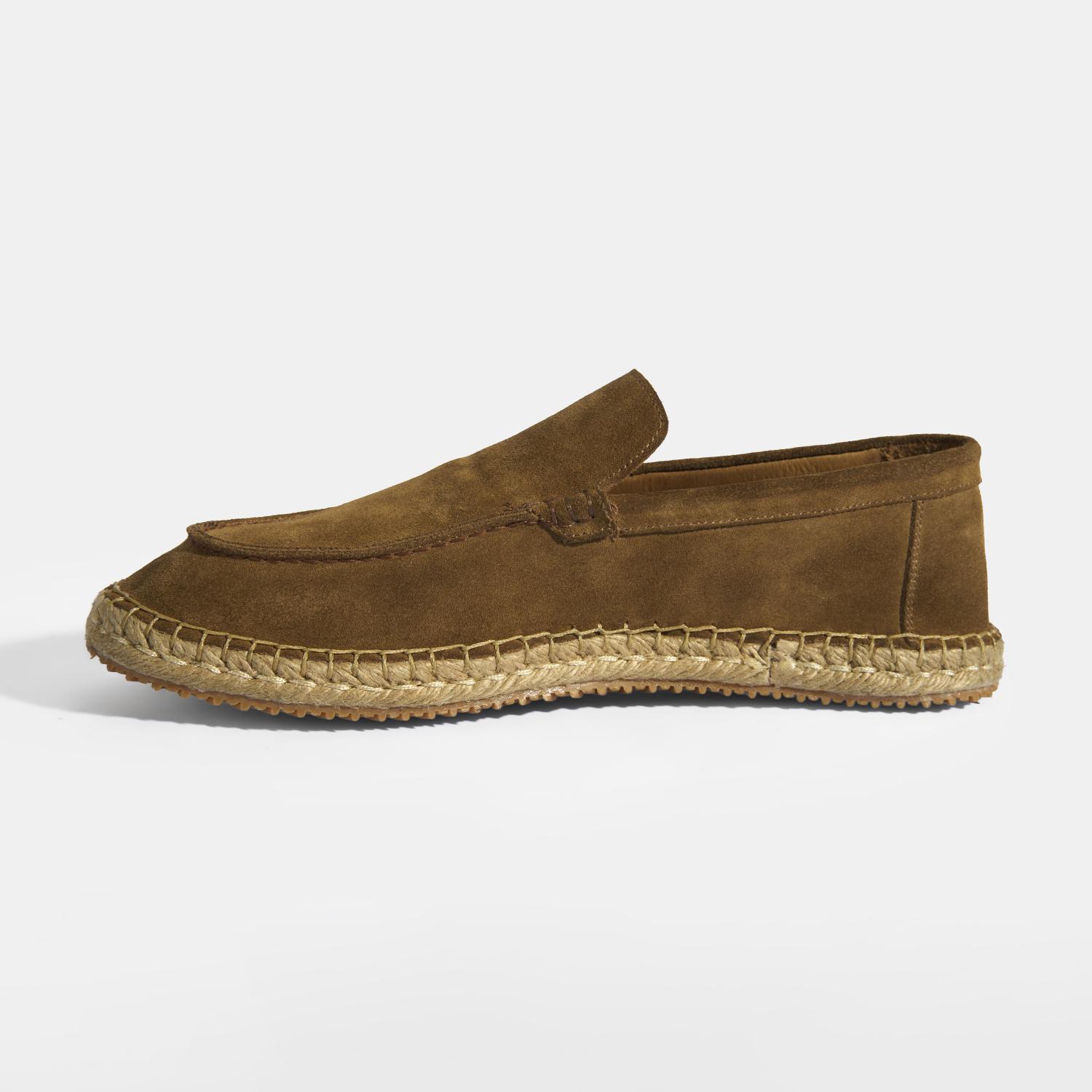 Erkek Taba Slip-On Süet Espadril 2010054318015