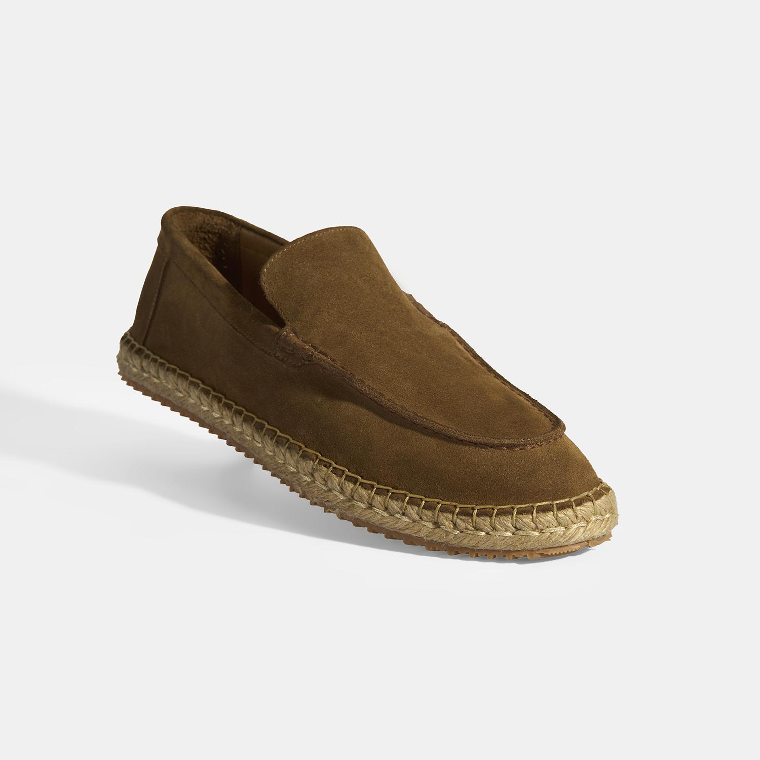 Erkek Taba Slip-On Süet Espadril 2010054318015