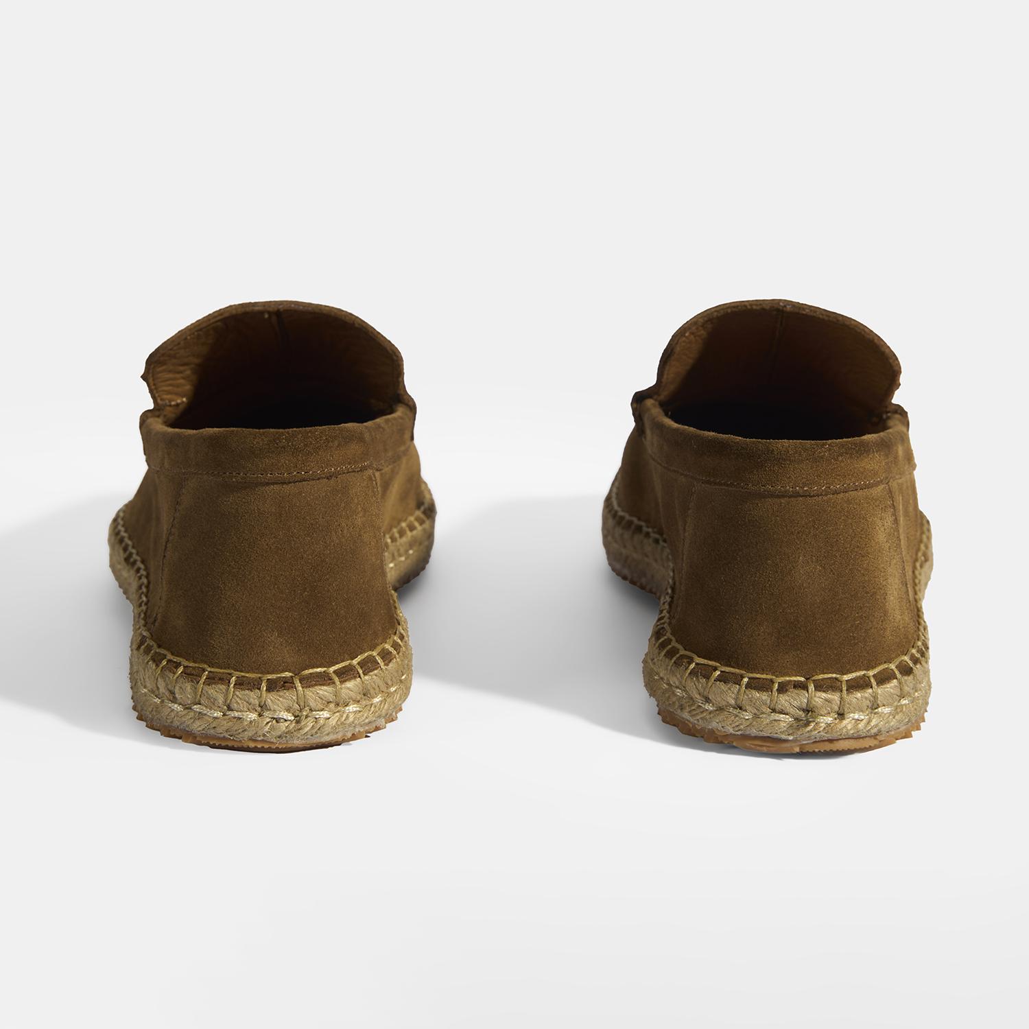 Erkek Taba Slip-On Süet Espadril 2010054318015