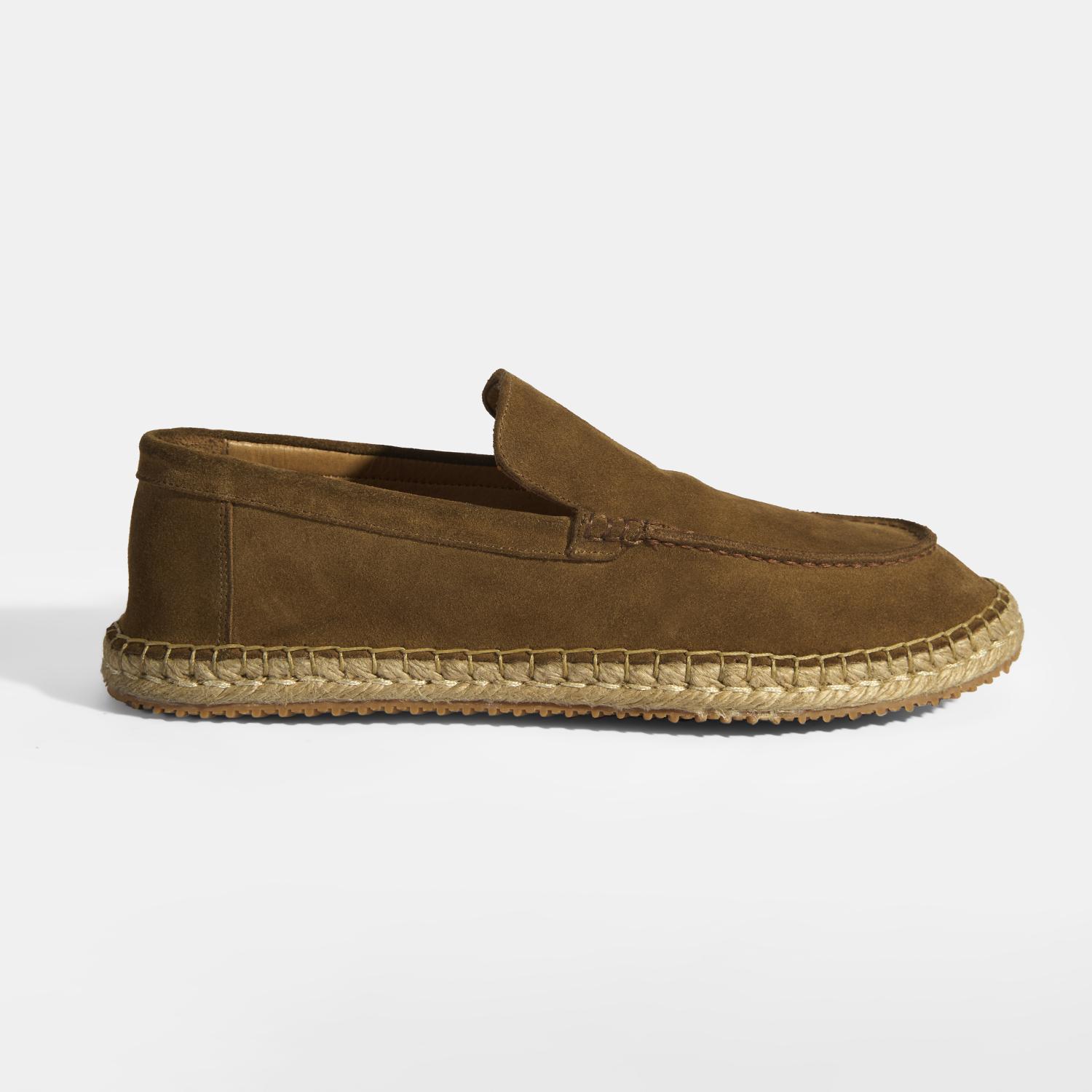 Erkek Taba Slip-On Süet Espadril 2010054318015