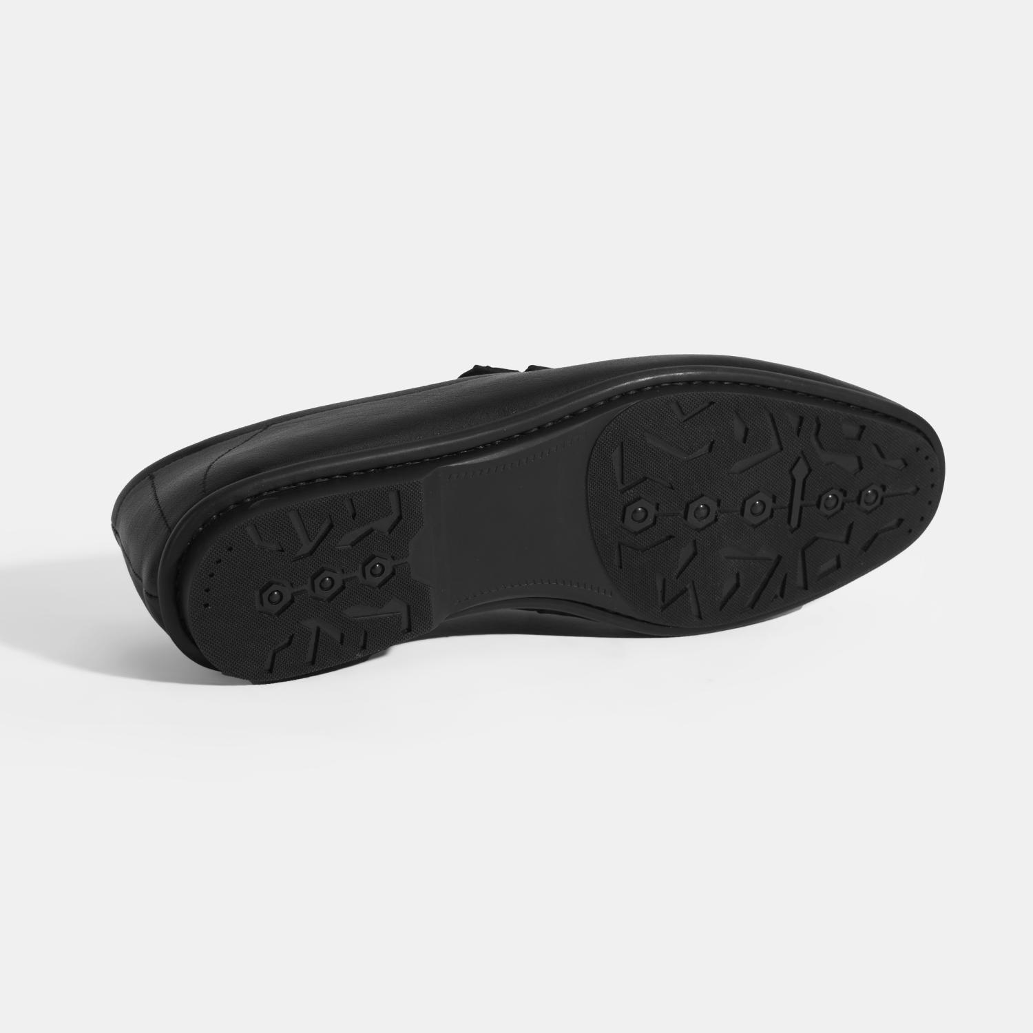 Erkek Siyah Slip-On Deri Loafer 2010054320003