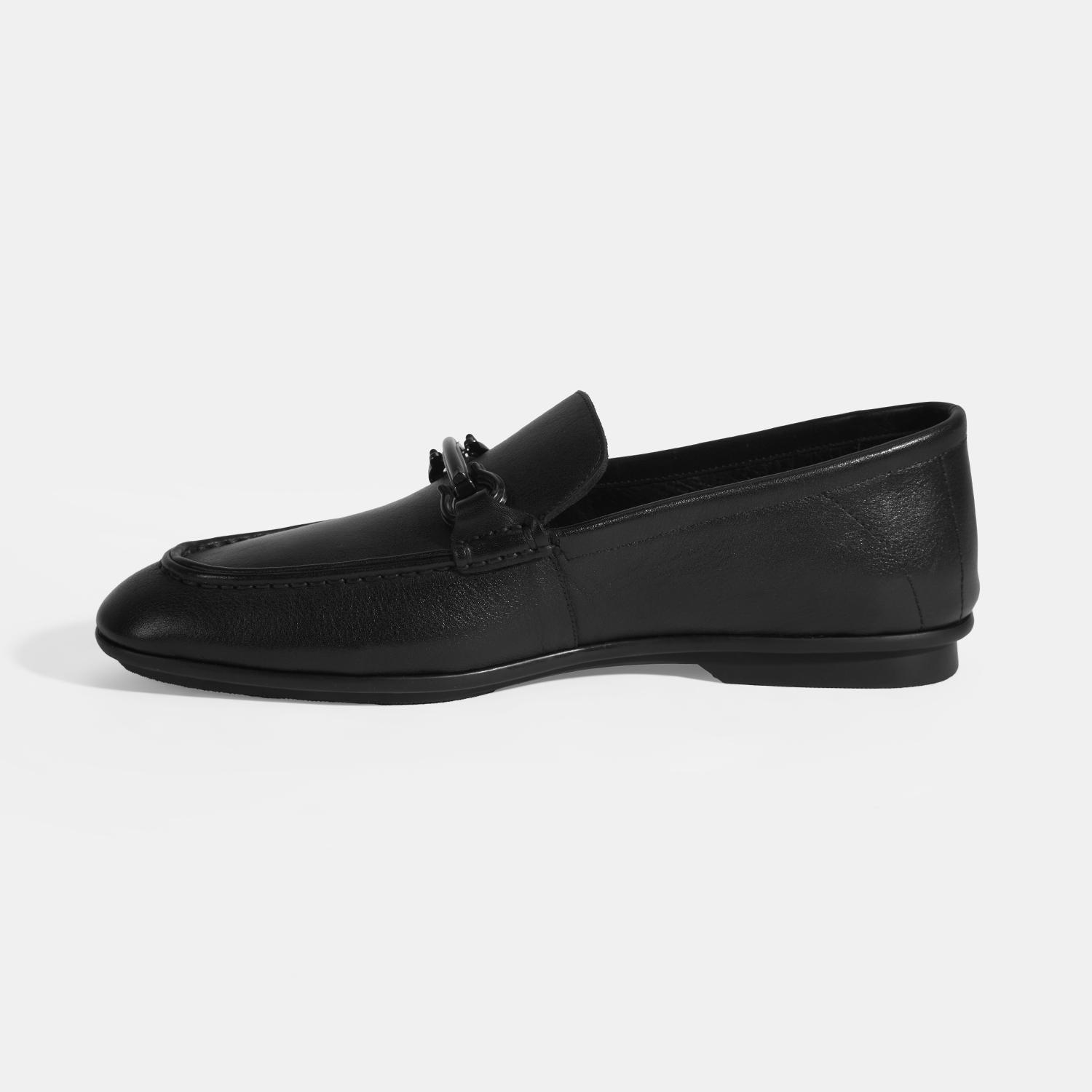 Erkek Siyah Slip-On Deri Loafer 2010054320003