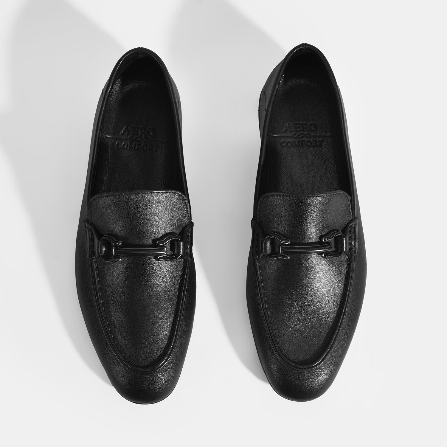 Erkek Siyah Slip-On Deri Loafer 2010054320003
