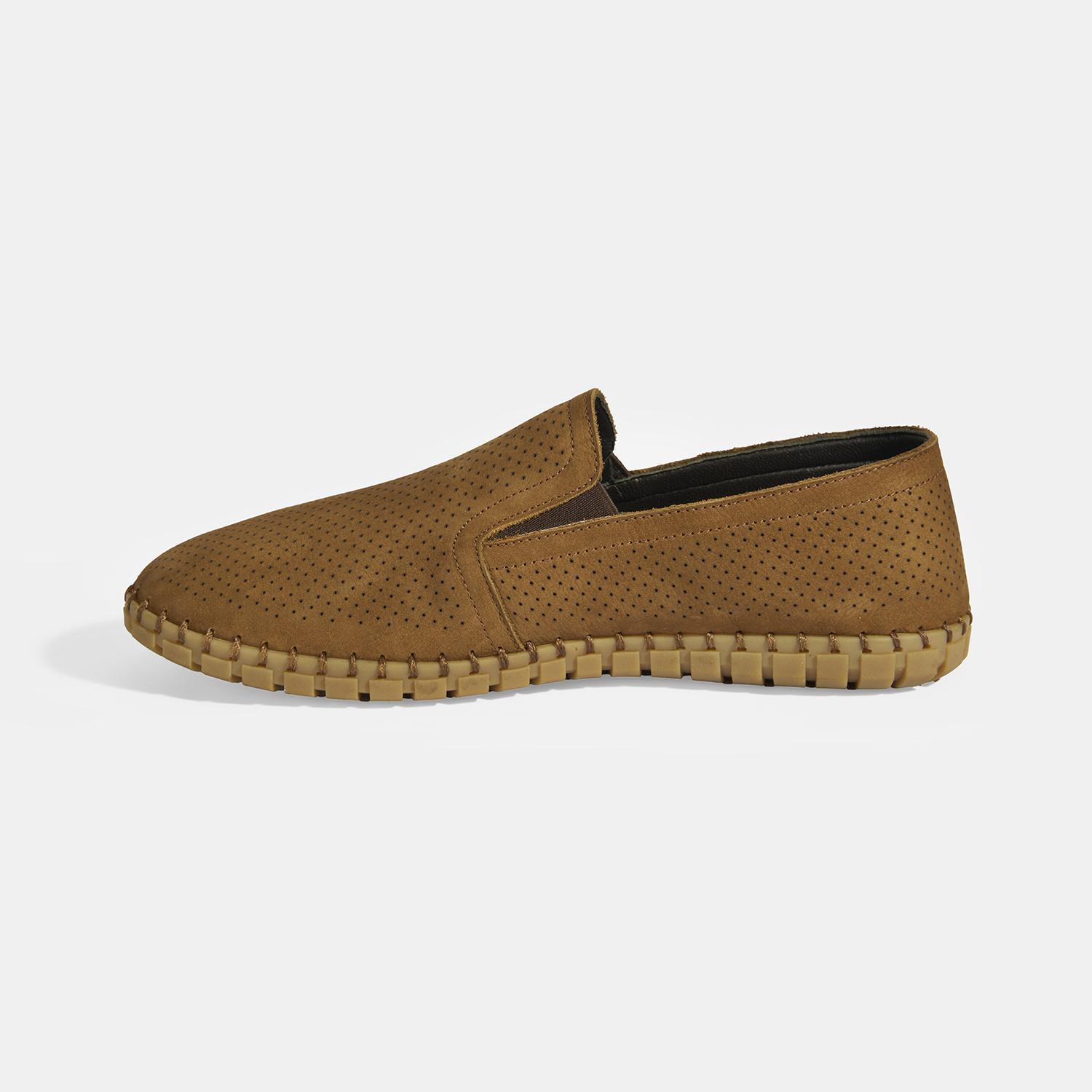 Dislina Taba Erkek Deri Slip-On Günlük Ayakkabı 2010054267008