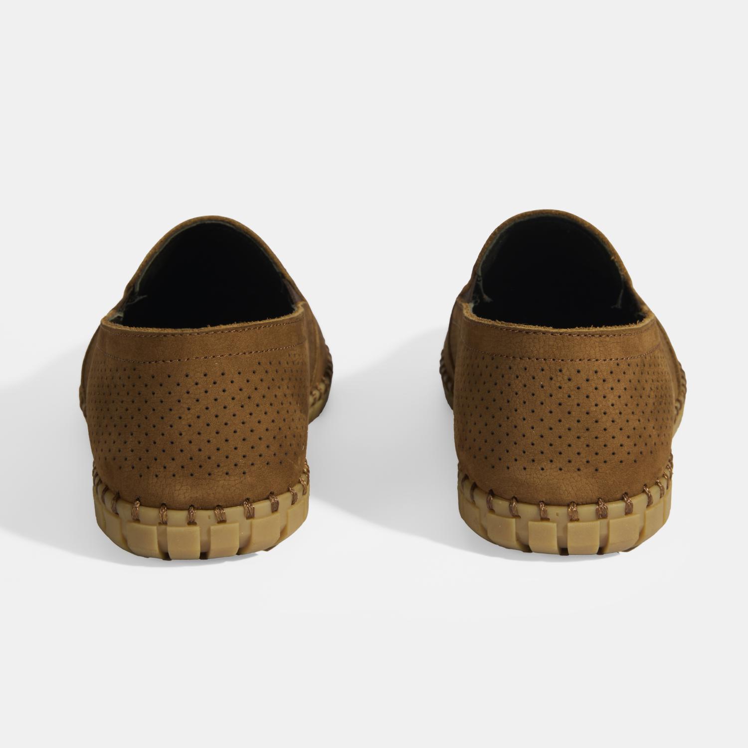 Dislina Taba Erkek Deri Slip-On Günlük Ayakkabı 2010054267008