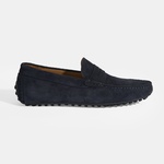 Erkek Lacivert Slip-On Süet Loafer 2010054488015