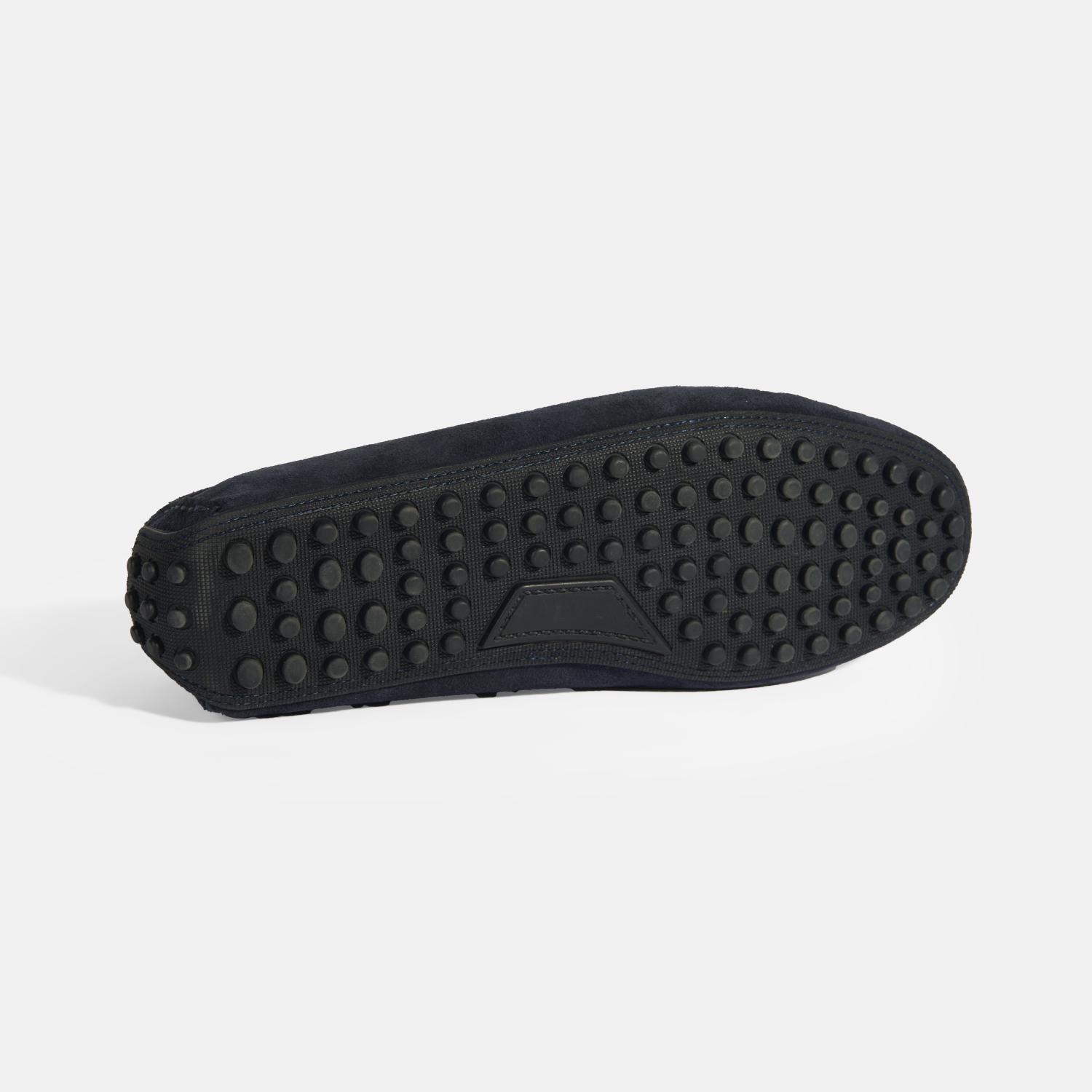 Erkek Lacivert Slip-On Süet Loafer 2010054488015