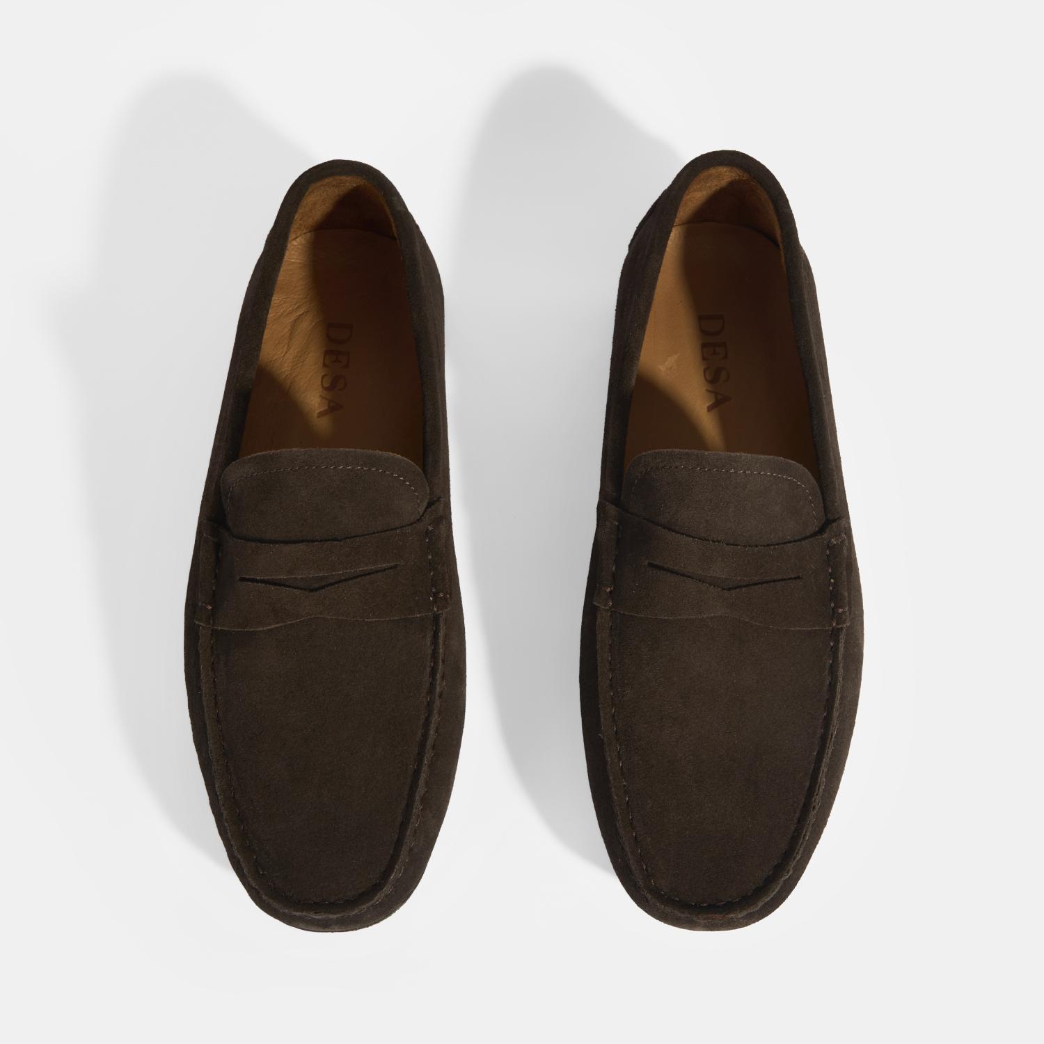 Erkek Kahve Slip-On Süet Loafer 2010054488010