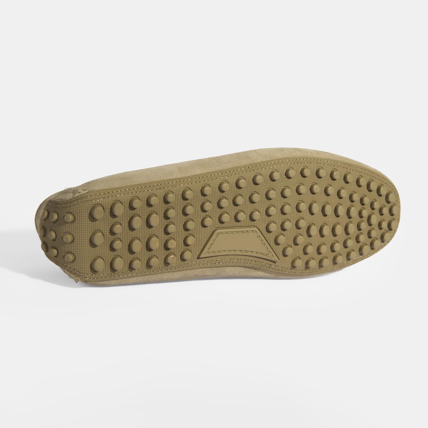 Erkek Bej Slip-On Süet Loafer 2010054488003