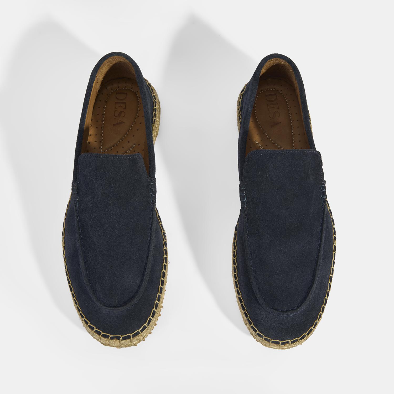 Erkek Lacivert Slip-On Süet Espadril 2010054318009