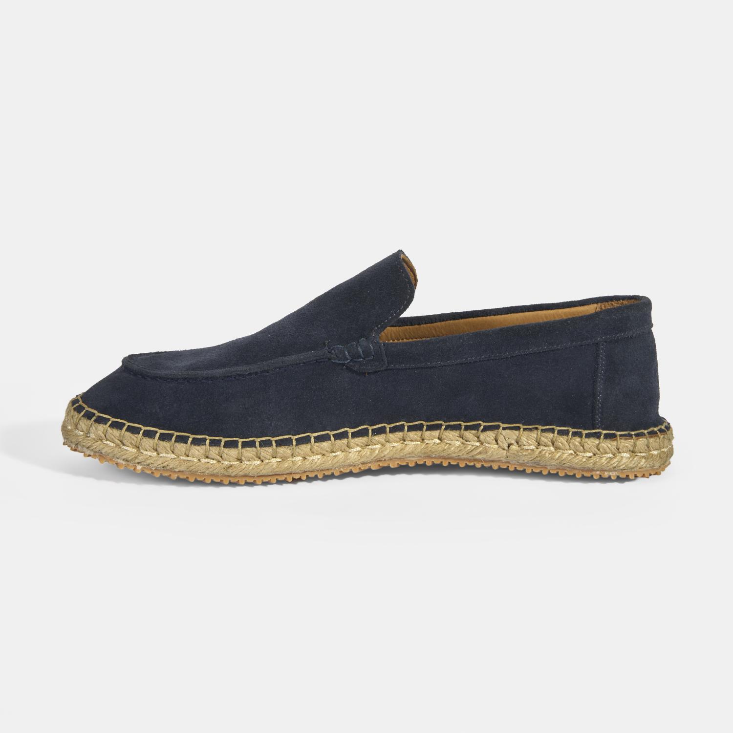 Erkek Lacivert Slip-On Süet Espadril 2010054318009