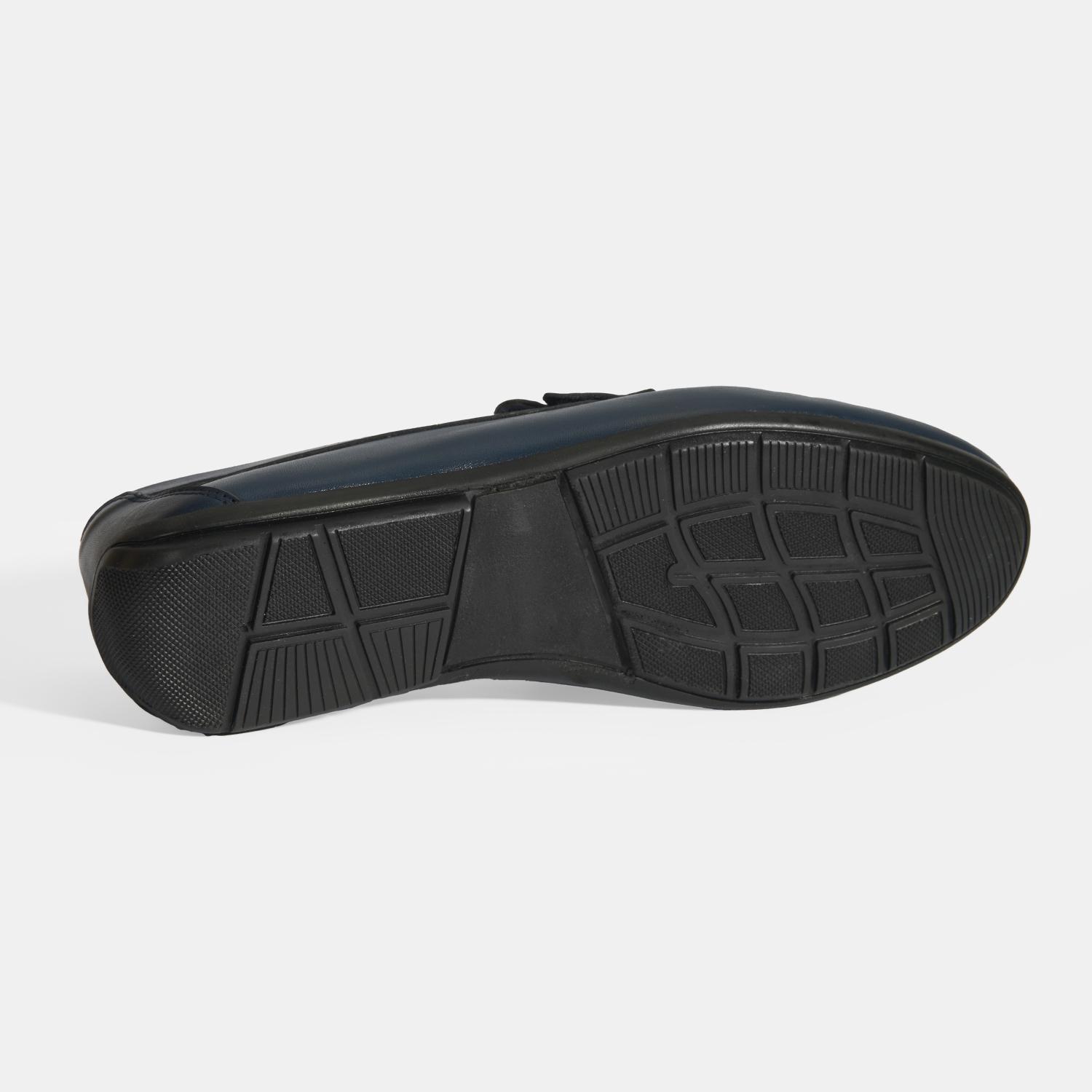 Jovian Lacivert Erkek Deri Slip-On Loafer 2010054114013