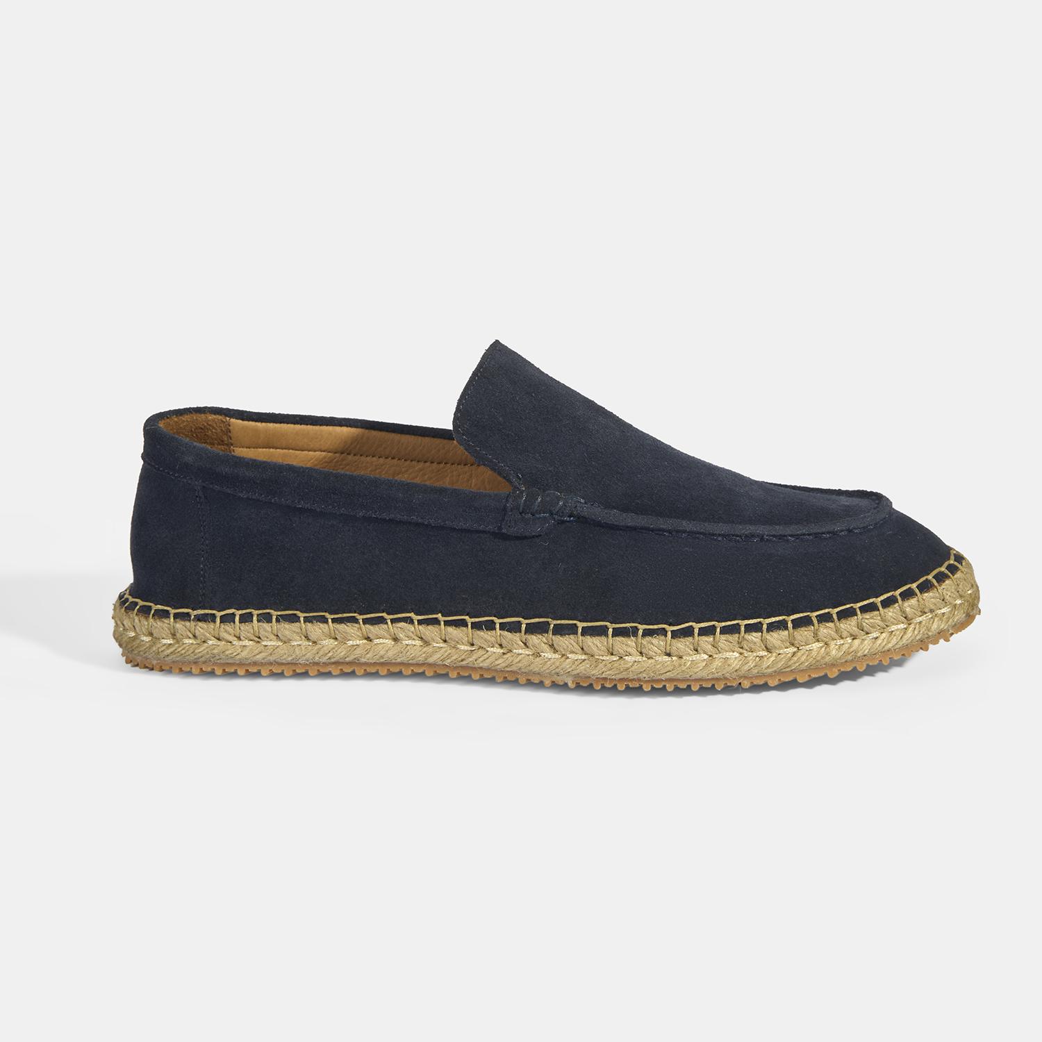 Erkek Lacivert Slip-On Süet Espadril 2010054318009