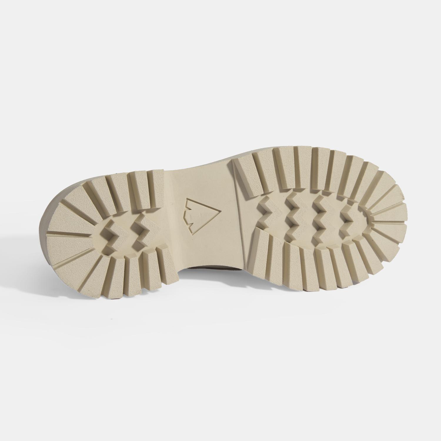 Kadın Bej Slip-On Deri Loafer 2010054476005