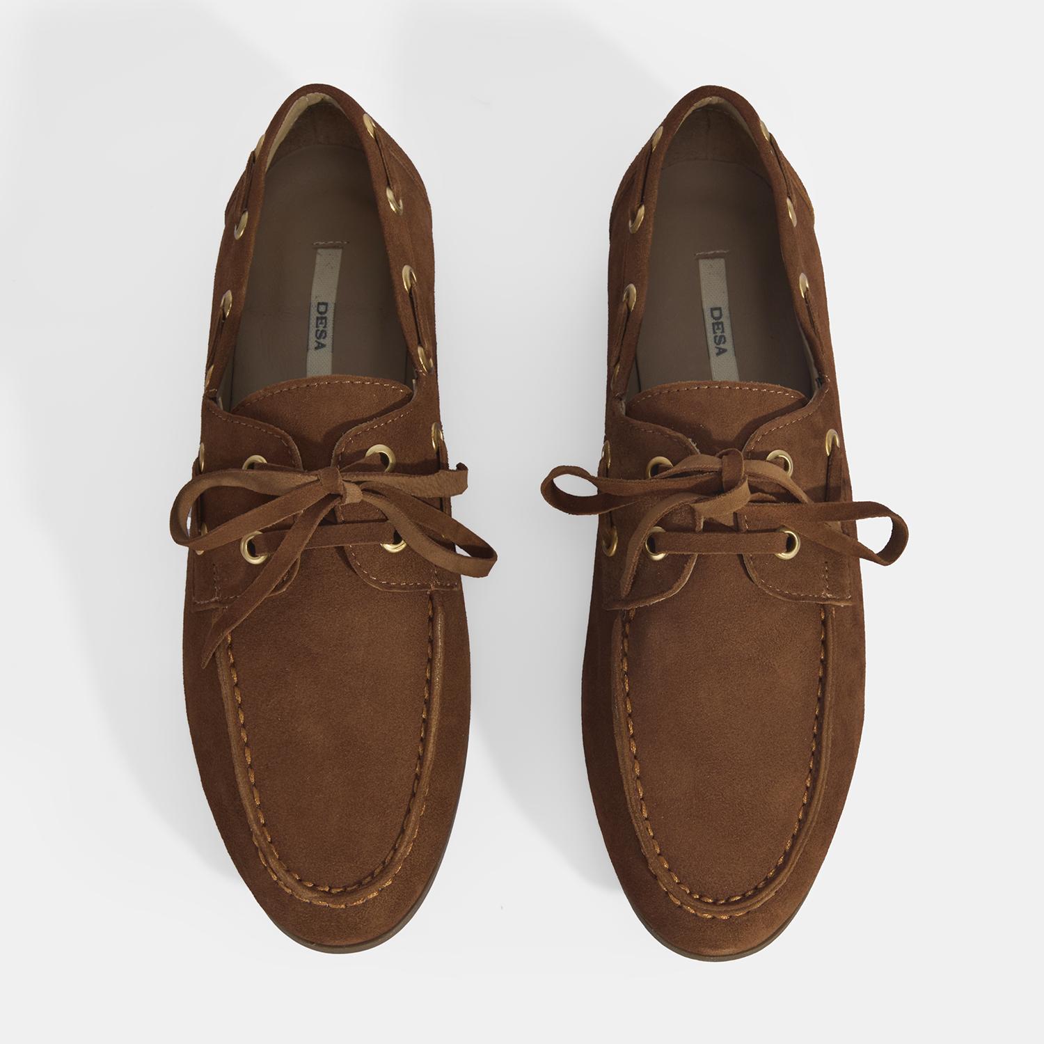 Limited Edition Kadın Taba Bağcık Detaylı Süet Loafer 2010054271002
