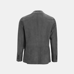 Erkek Gri Süet Blazer Ceket 1010039861004