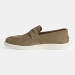 Erkek Bej Slip-On Süet Loafer 2010054177003