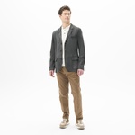 Erkek Gri Süet Blazer Ceket 1010039861004