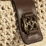 Kadın Bej Monogram Logolu Omuz Çantası 1010039735002